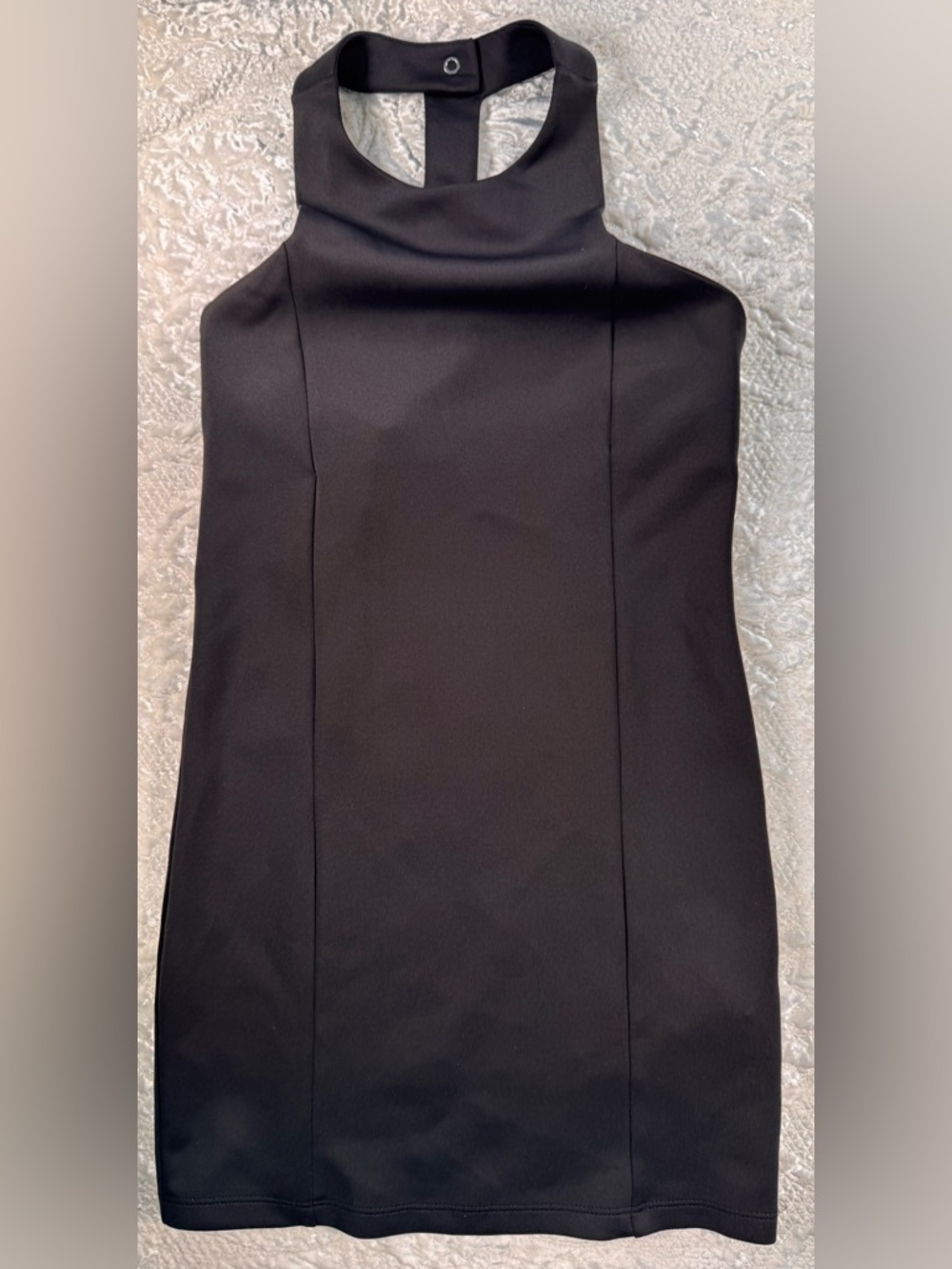 Zara Black Sleeveless High-Neck Top
